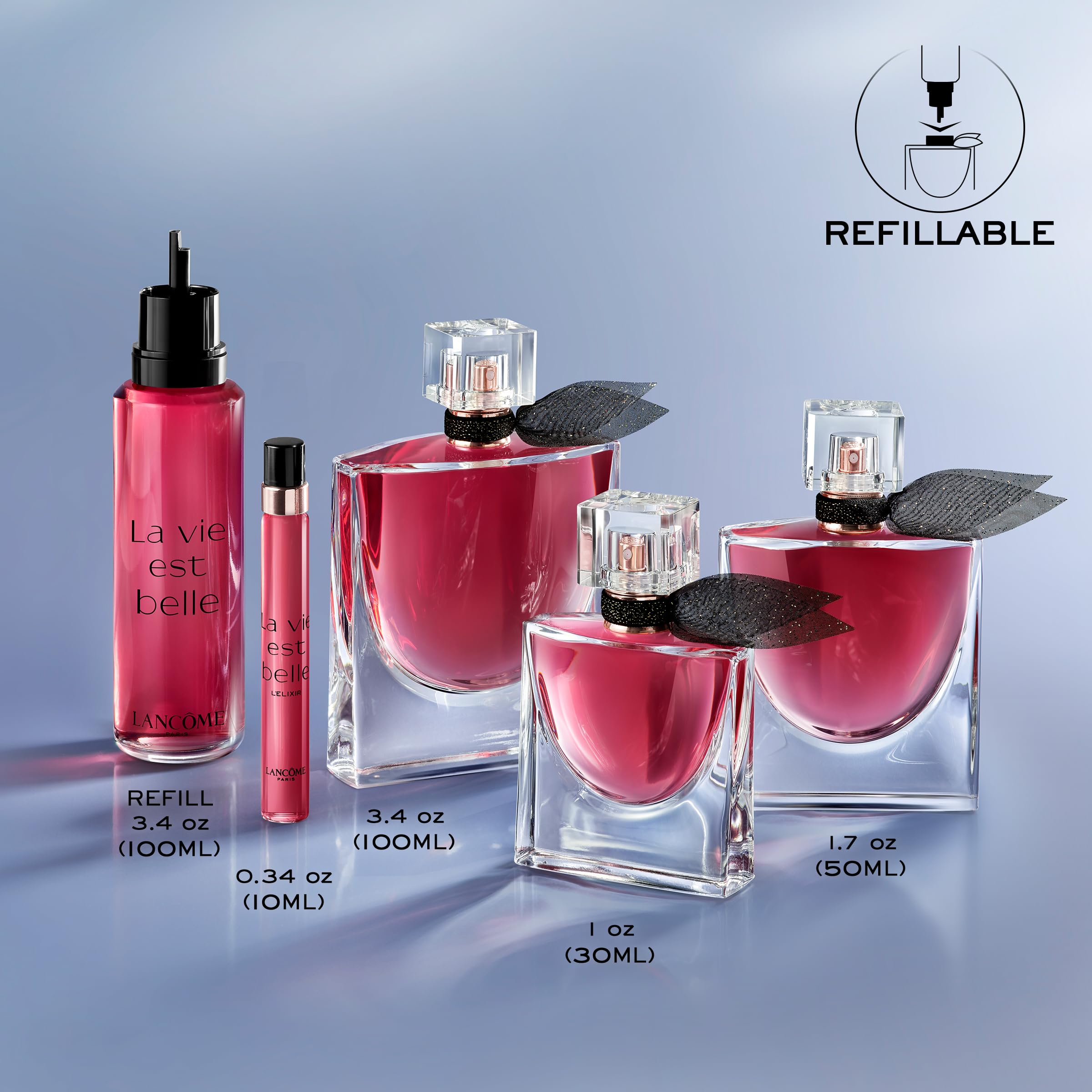 Lancôme La Vie Est Belle L'Elixir violet-leaf close-up—airy floral freshness.