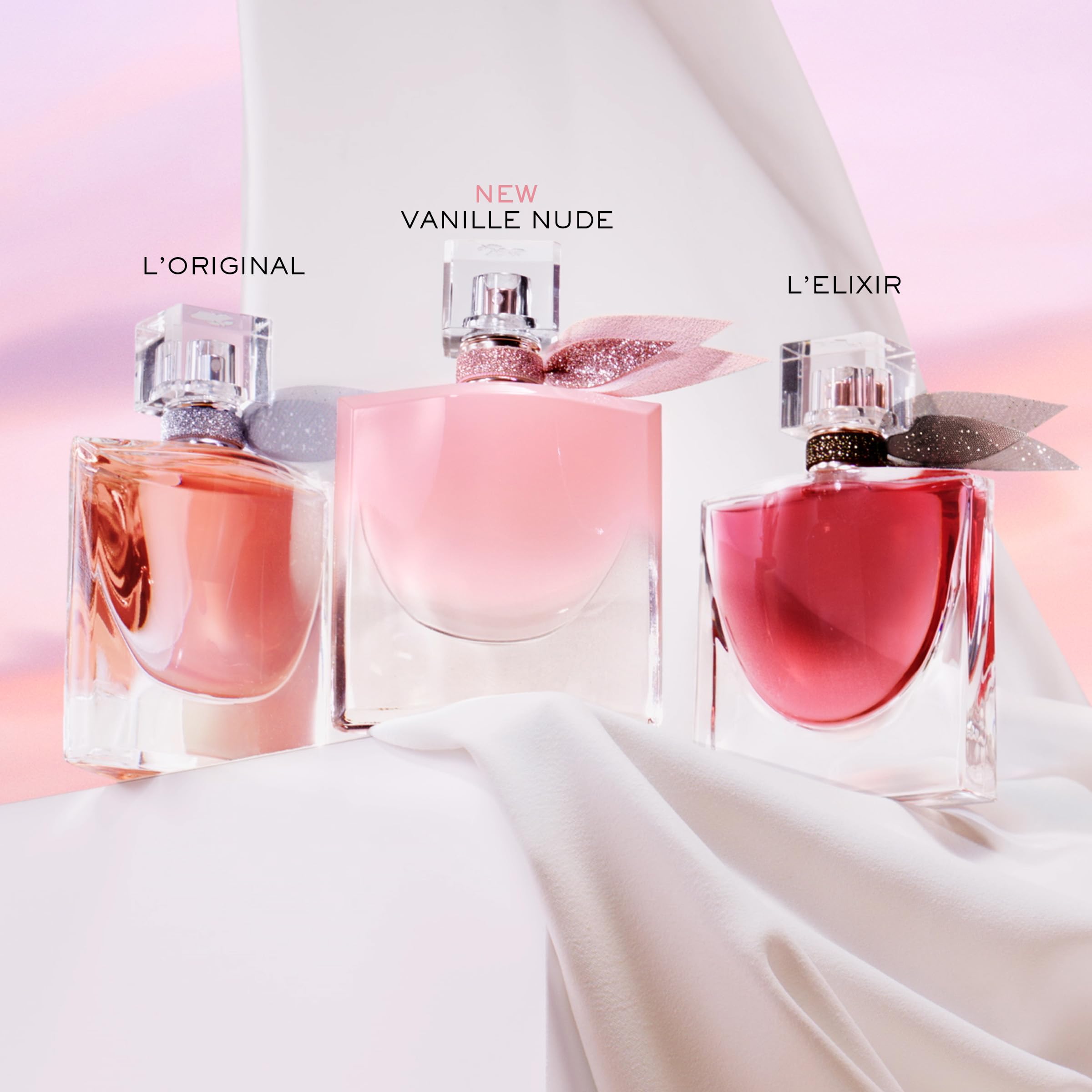 Lancôme La Vie Est Belle La Vie Vanille Nude model stand display at retail