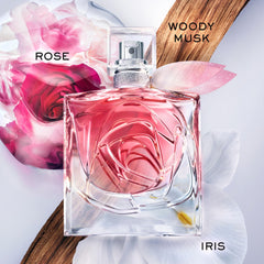 Lancôme La Vie Est Belle Rose Extraordinaire rose petal closeup, showcasing a luxurious floral mood.