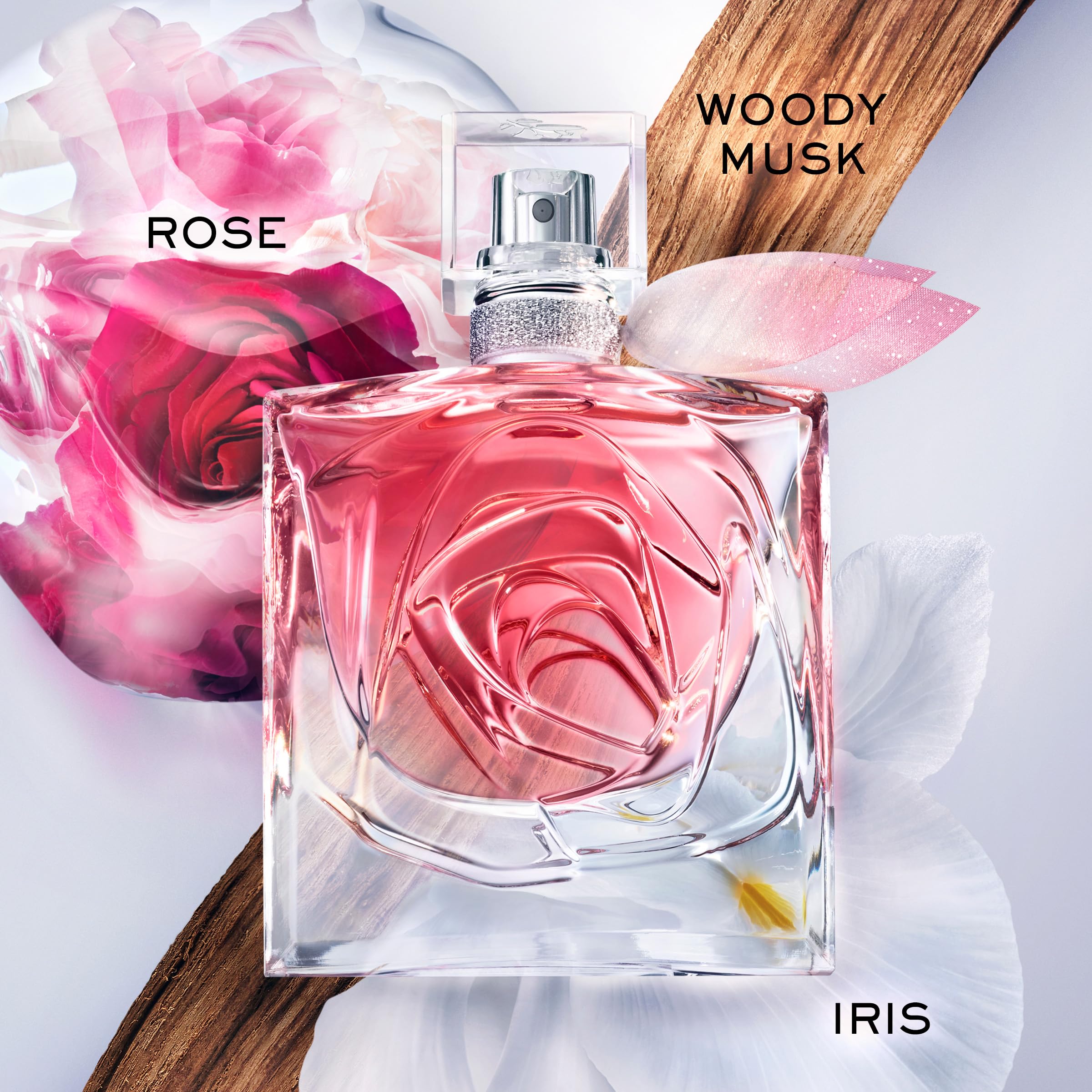 Lancôme La Vie Est Belle Rose Extraordinaire rose petals highlight fresh floral notes for everyday romance