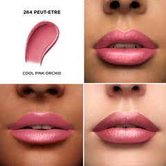 Lancôme L'Absolu Rouge cream-finish closeup highlights creamy texture.