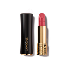 Lancôme L'Absolu Rouge Exotic Orchid swatch delivers vibrant color payoff.
