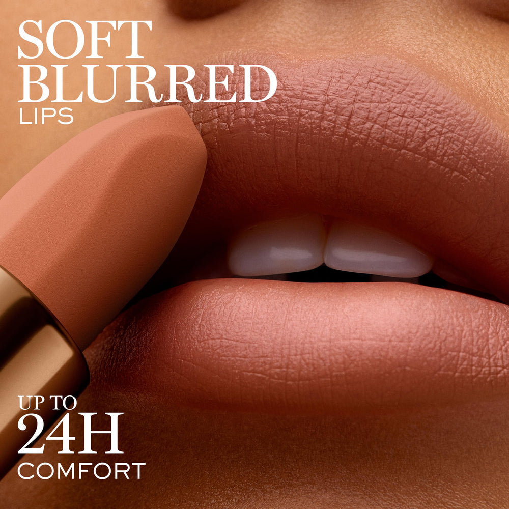 Lancôme L'Absolu Rouge Intimatte nude shades swatch showcasing eight versatile neutrals.