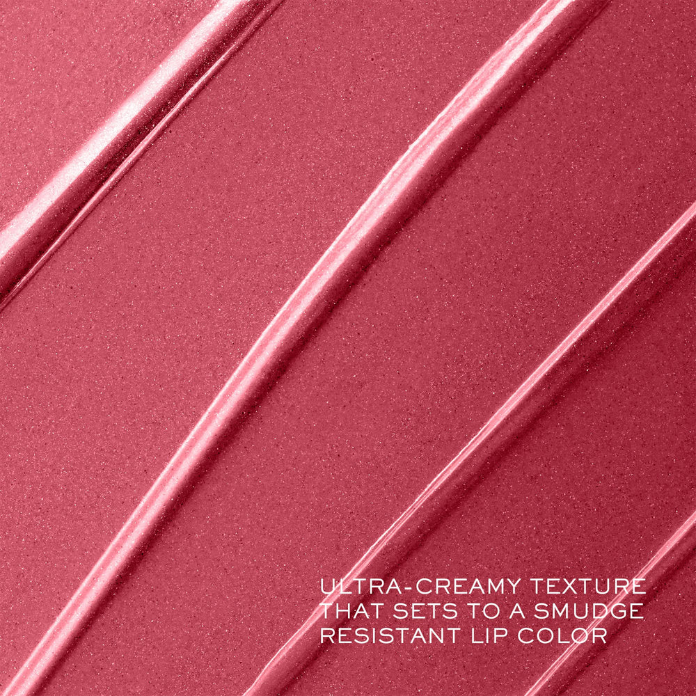 Lancôme L'Absolu Rouge lip color application glide reveals silky sweep.