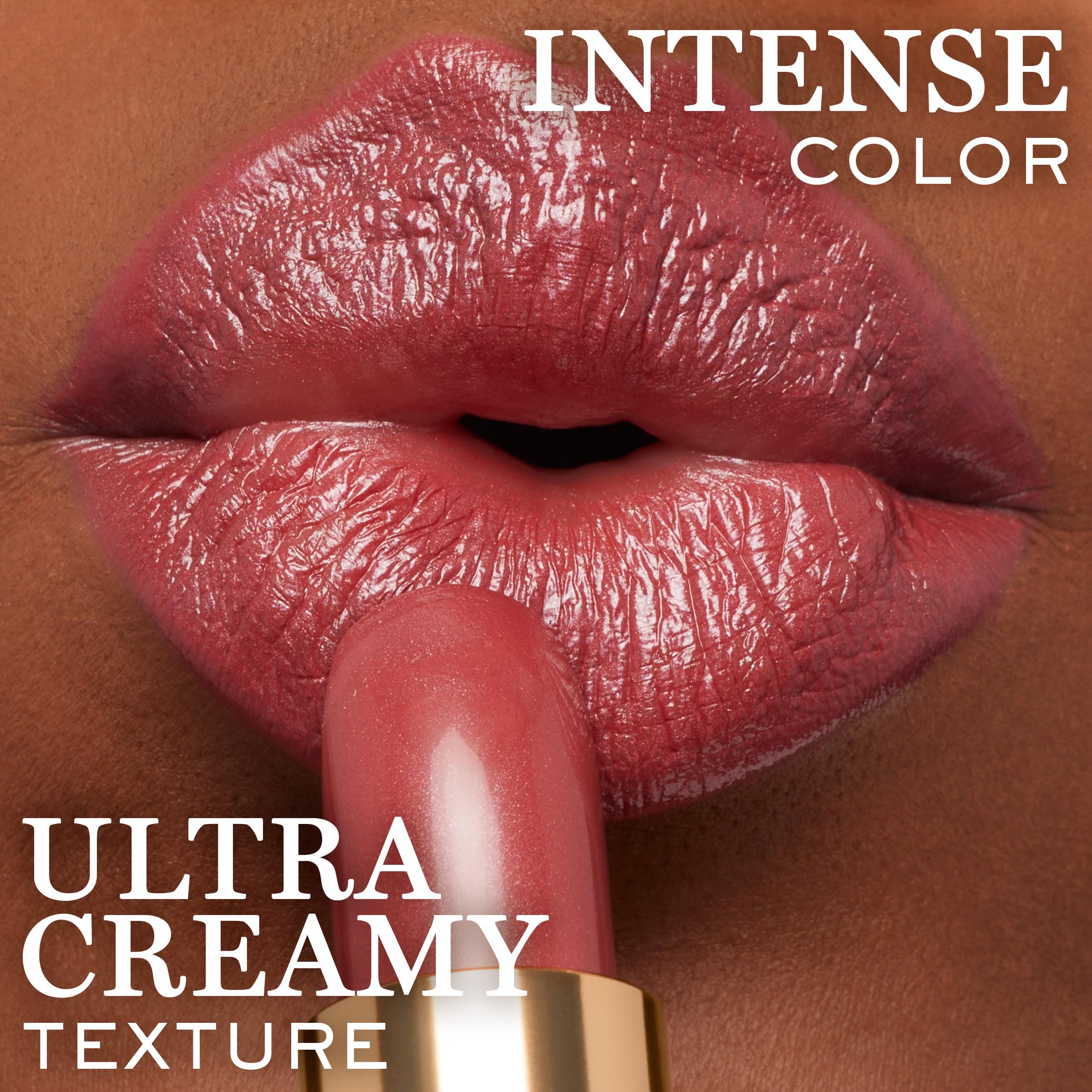 Lancôme L'Absolu Rouge Tendre Mirage lip application image highlights smooth glide.