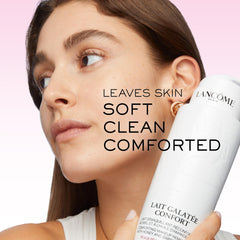 Lancôme packaging image showing 6.7 oz bottle and soothing hydrating formula for dry skin.