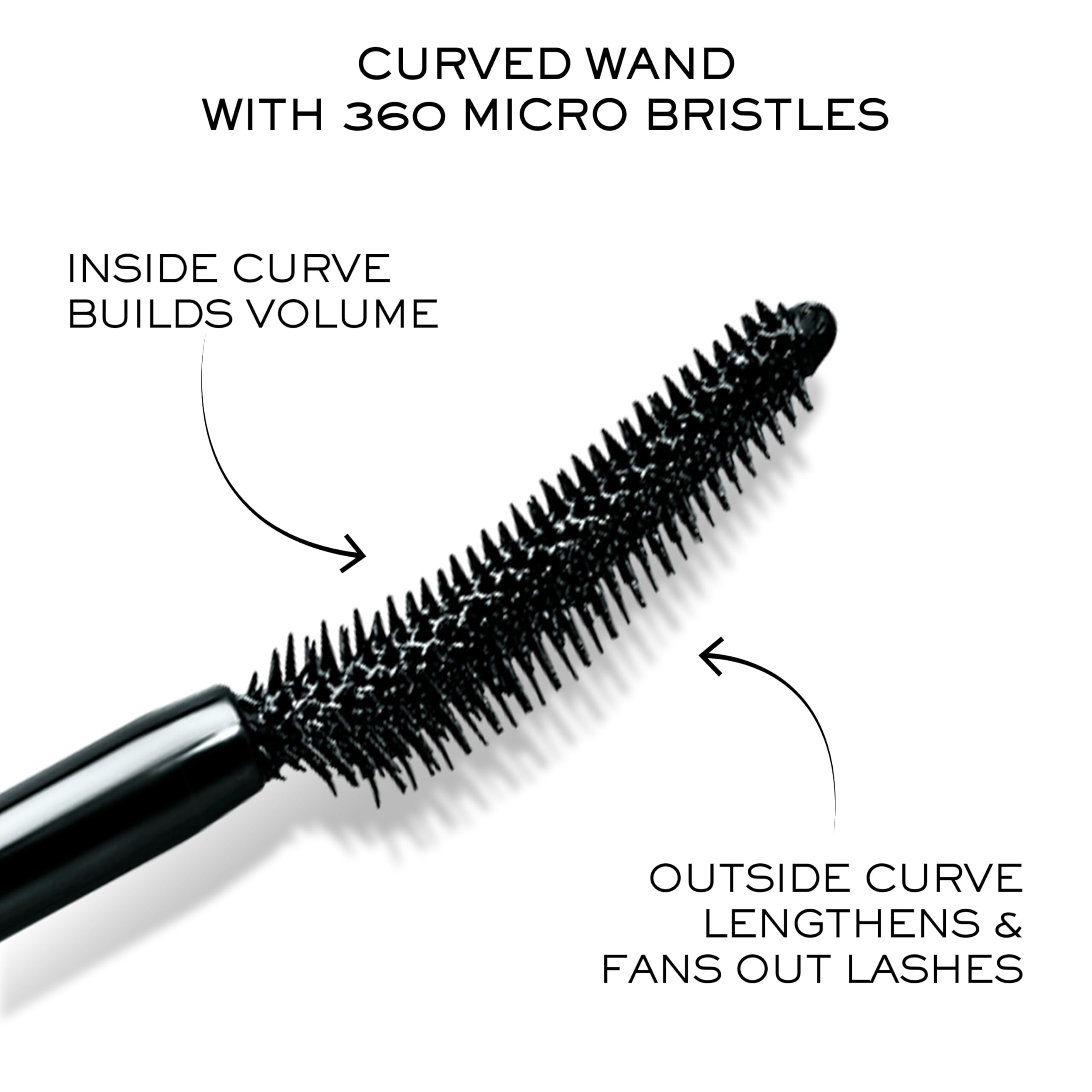 Lancôme Lash Idôle full-size mascara bottle showcases curved wand design