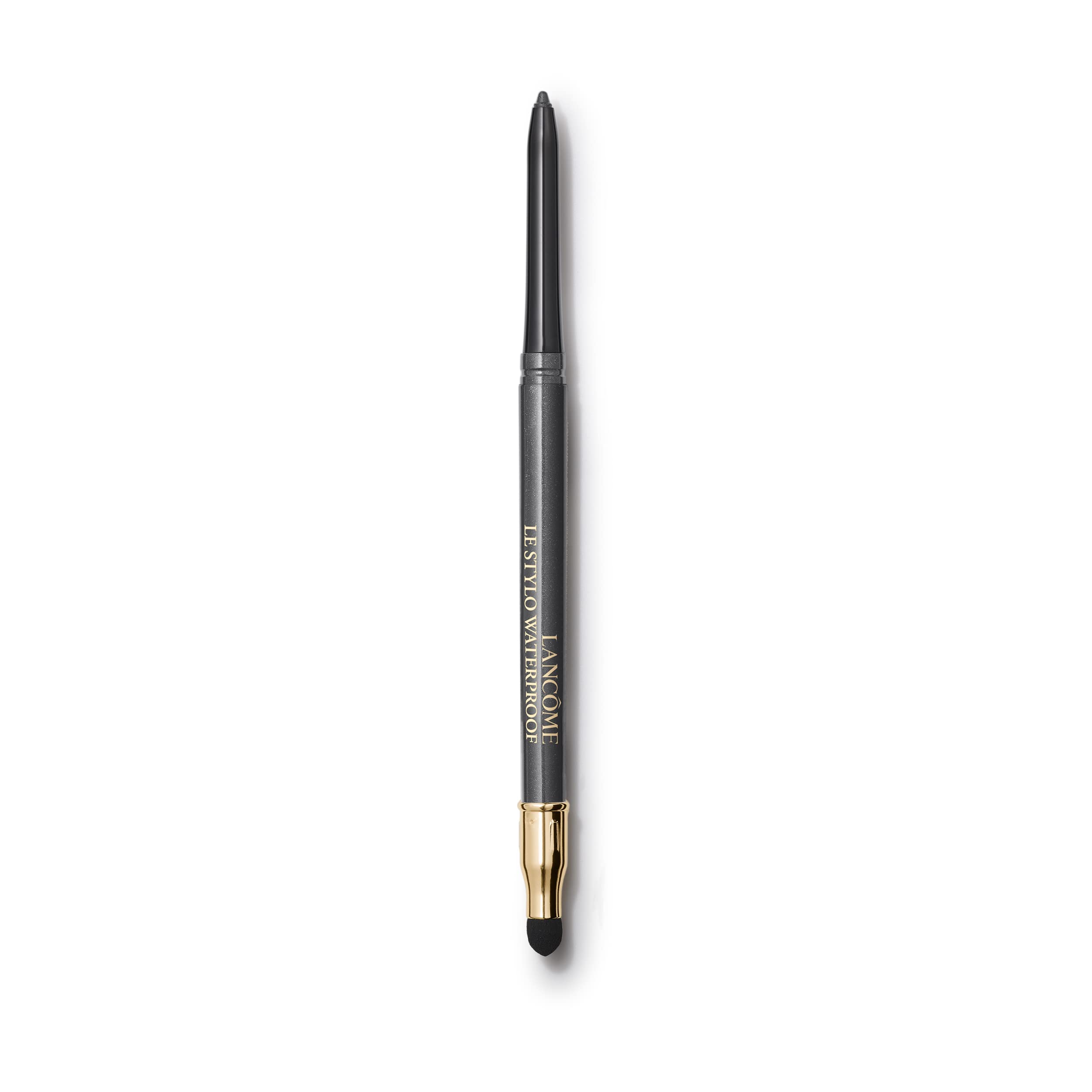 Lancôme Le Stylo Waterproof Eyeliner Noir Onyx swatch shows rich pigment