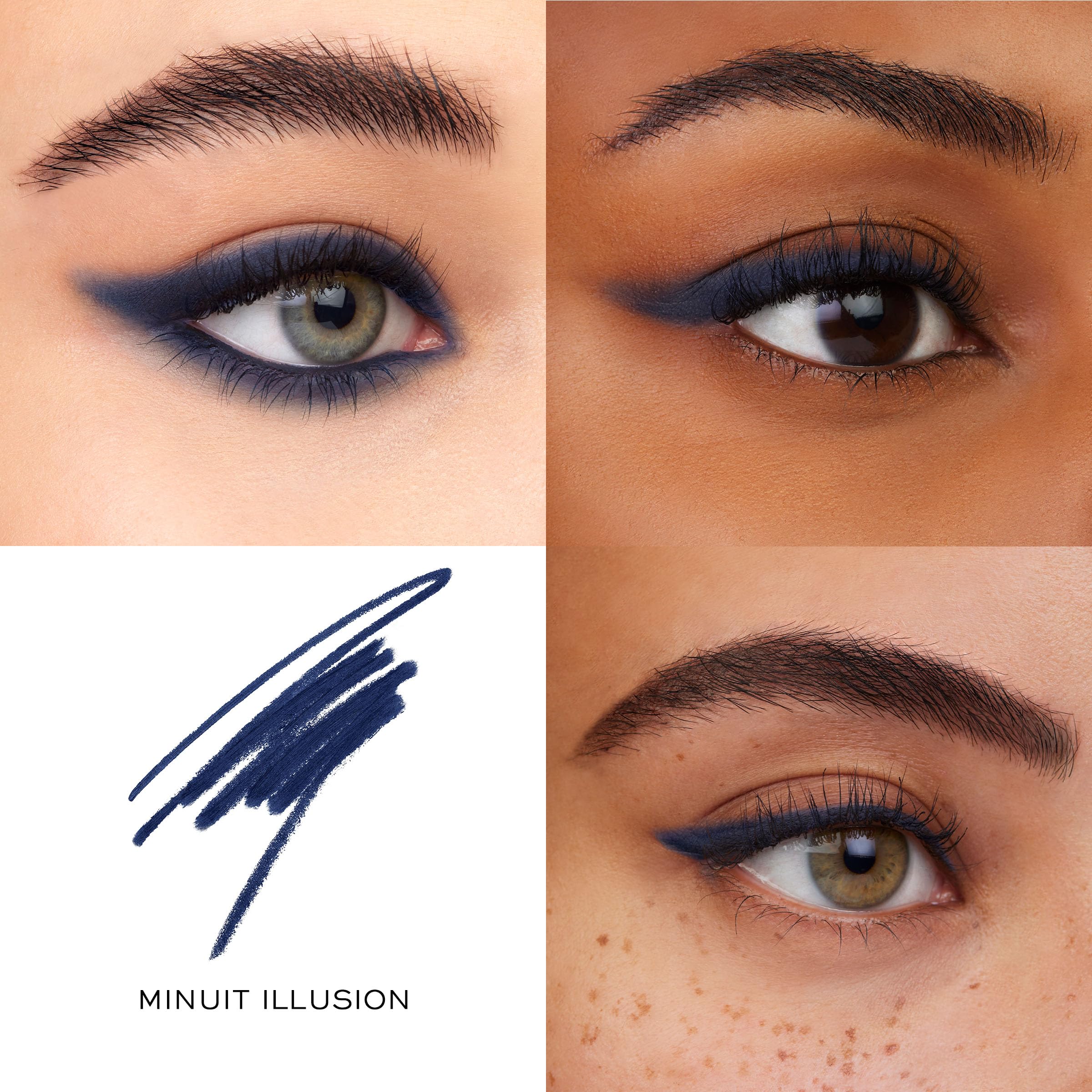 Lancôme Le Stylo waterline-use close-up showing longwear performance