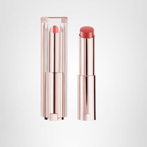 Lancôme Lip Idôle Butterglow-idole-nude-33 shade on lips shows a neutral nude.