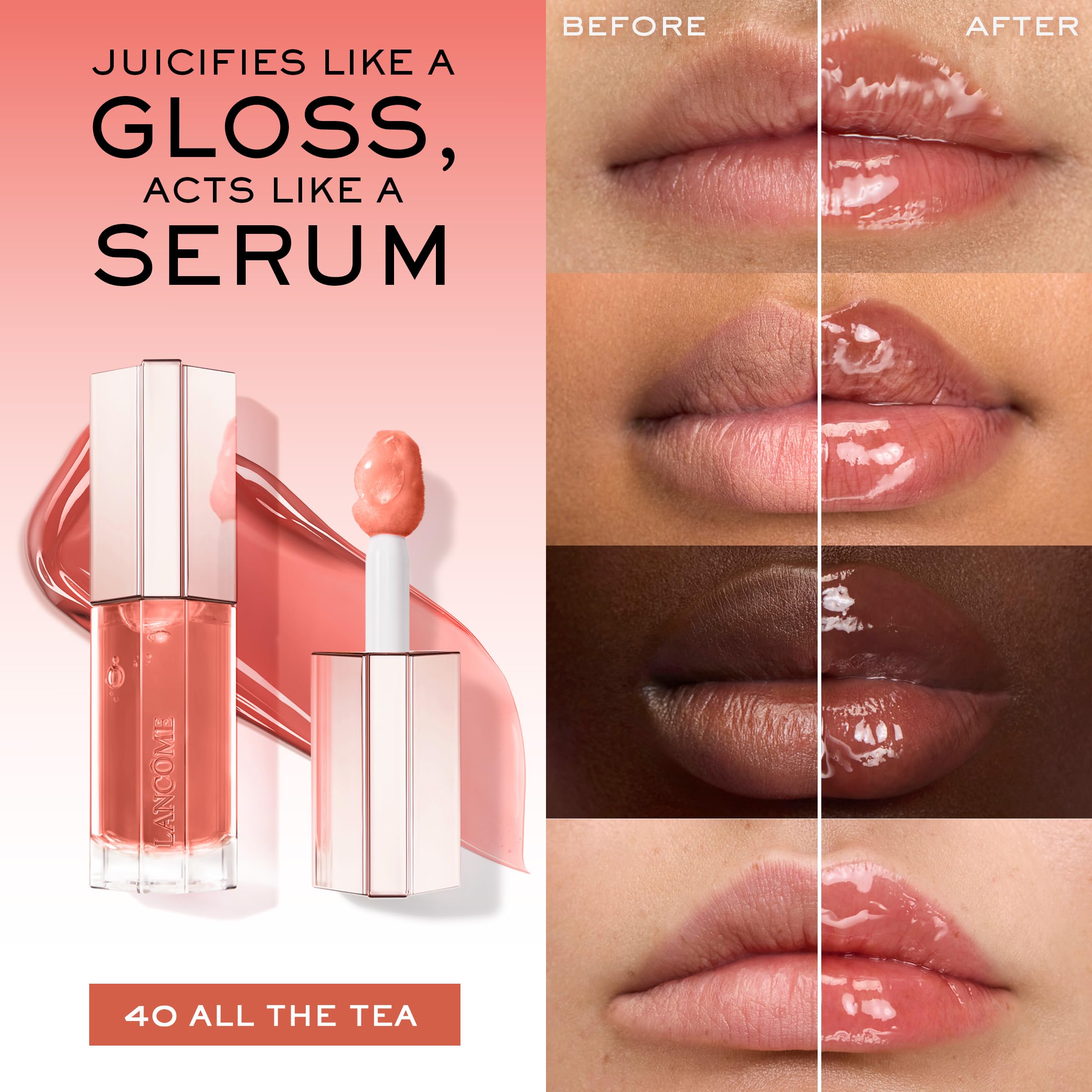 Lancôme Lip Idôle JuicyTreat jumbo applicator contouring for precise coating