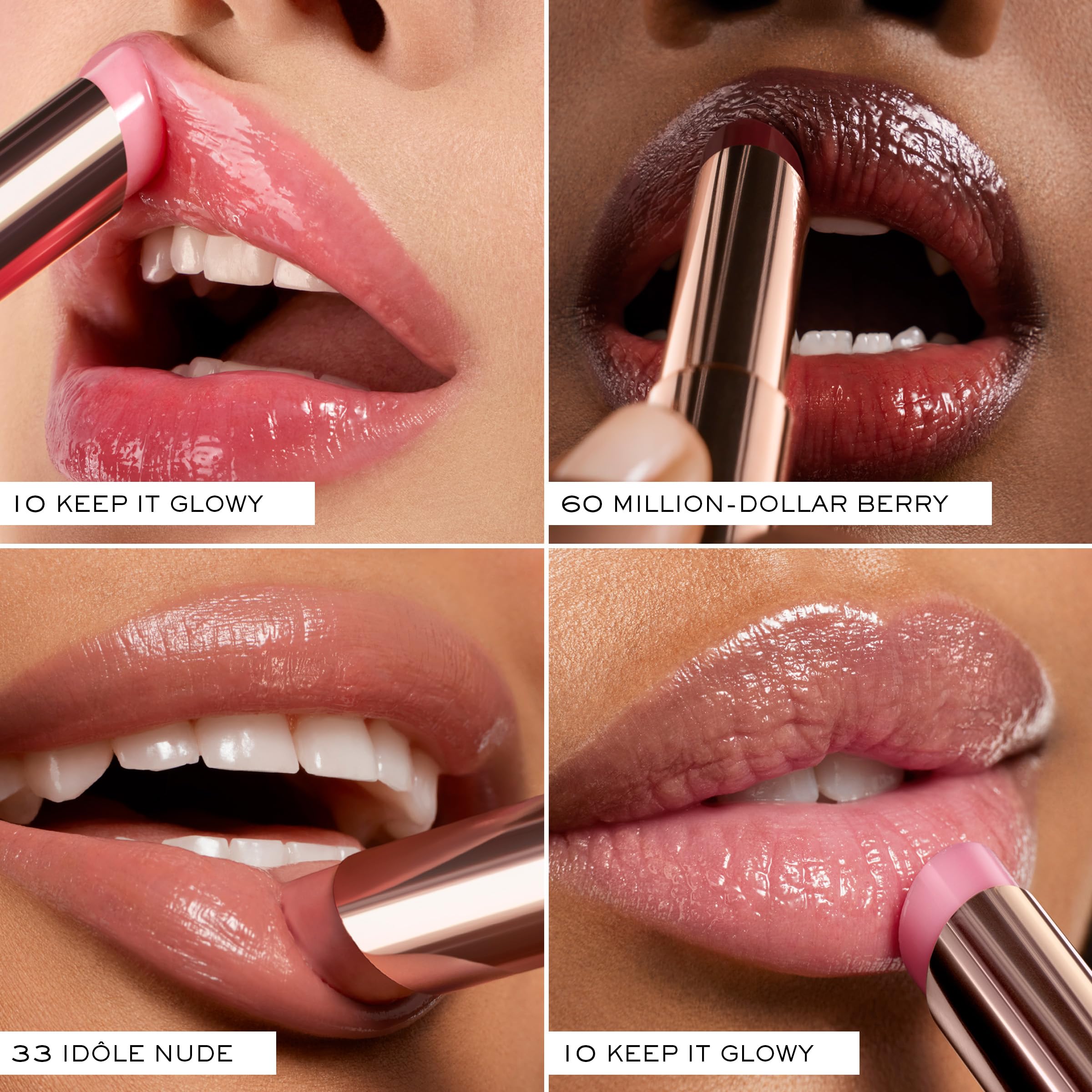 Lancôme Lip Idôle Squalane-12 Butterglow balm in application glide.