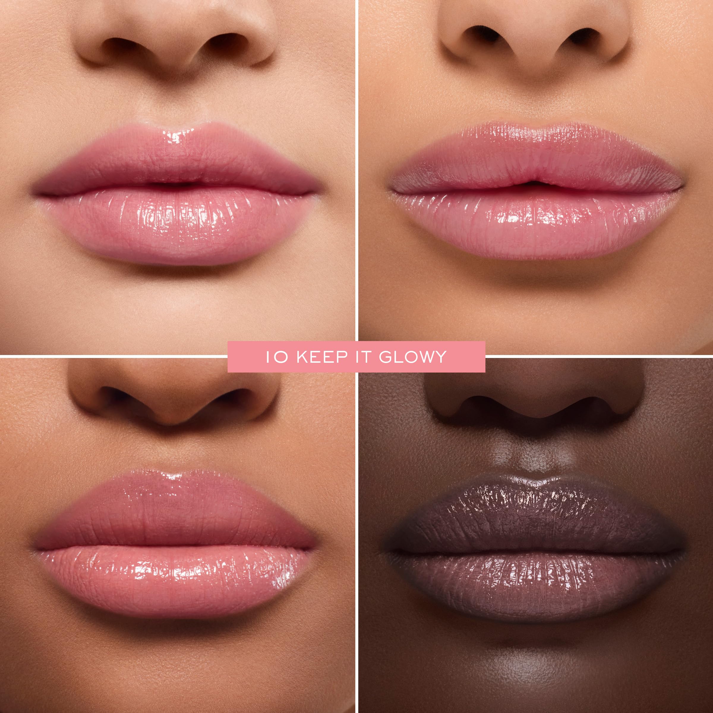 Lancôme Lip Idôle Squalane-12 Butterglow shade swatches show universal tones.
