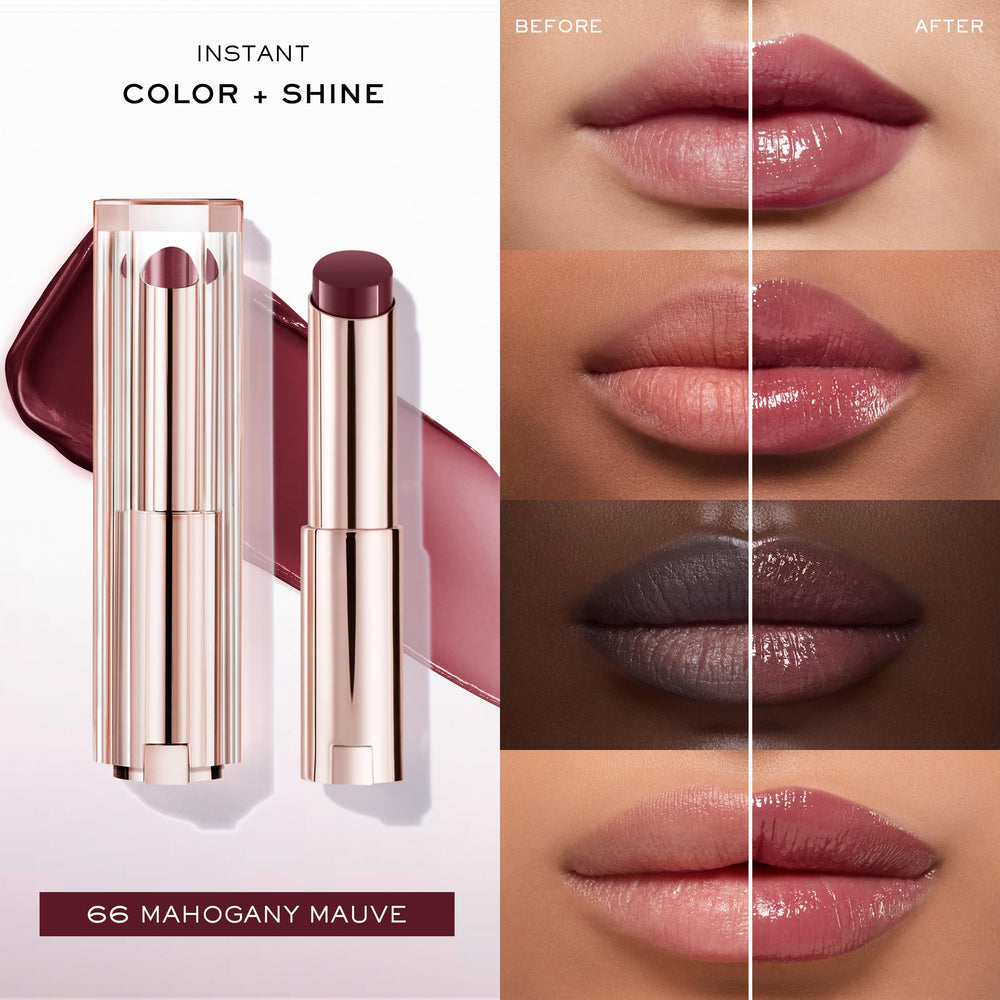 Lancôme Lip Idôle Butterglow gloss finish highlighting instant shine