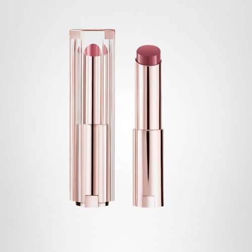 Lancôme Lip Idôle Squalane-12 swatch on lips with shine and moisture
