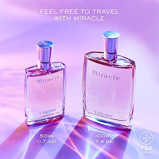 Lancôme Miracle Amber-Musk base provides warm, comforting softness for evening or special occasions.