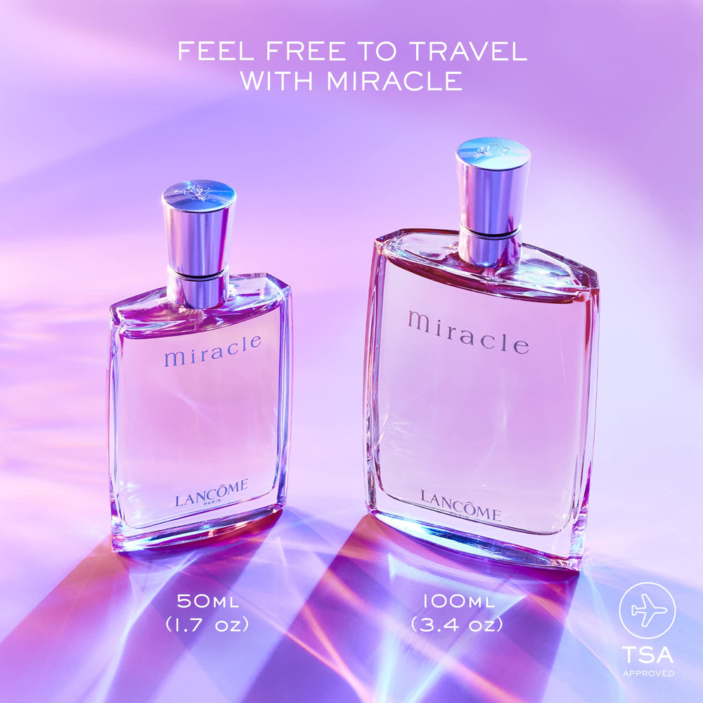 Lancôme Miracle packaging box showcased as gift-ready luxury for special occasions.