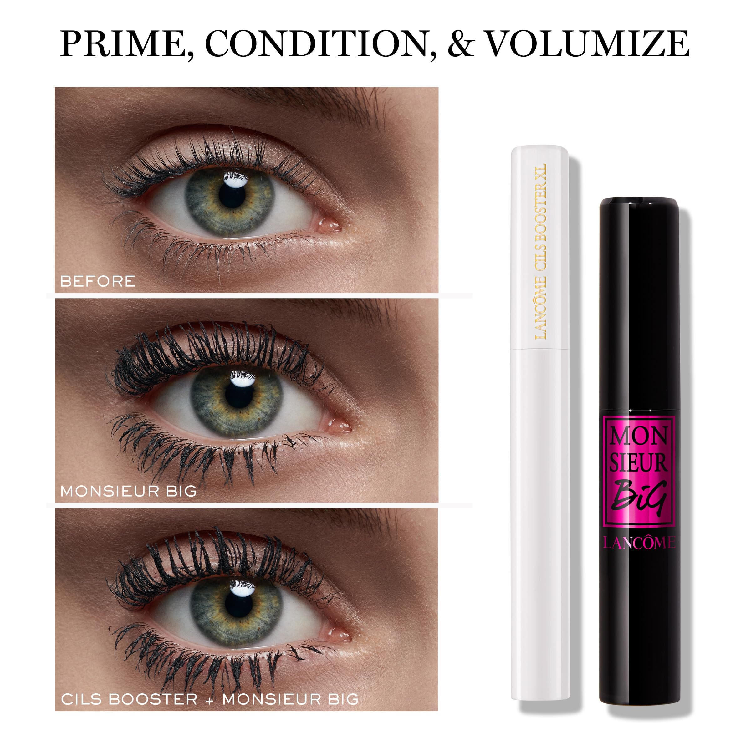 Lancôme Monsieur Big wand creates soft wave brush effect.