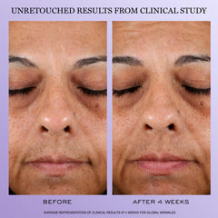 Lancôme Rénergie cream swatch on skin showing smooth texture