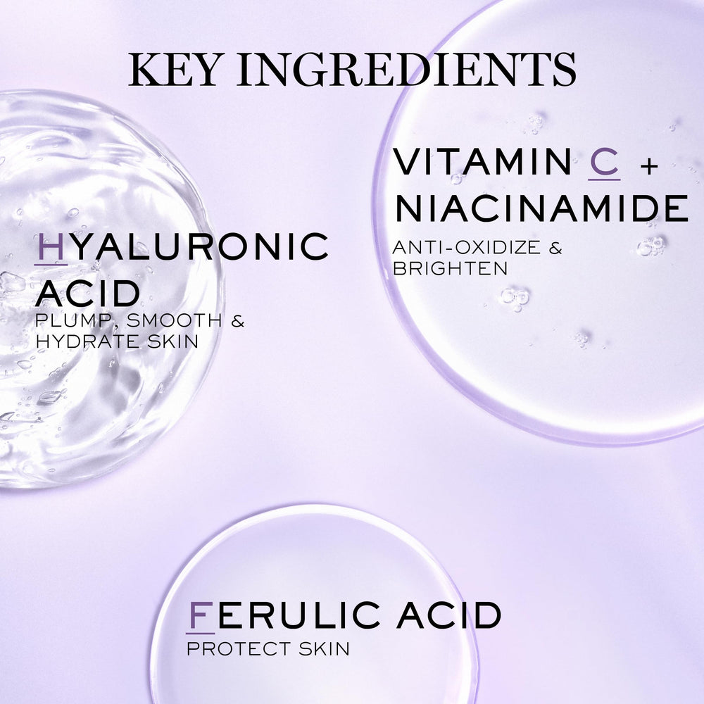 Lancorne Rennergie H.C.F. Niacinamide and Ferulic acid highlighted in ingredients