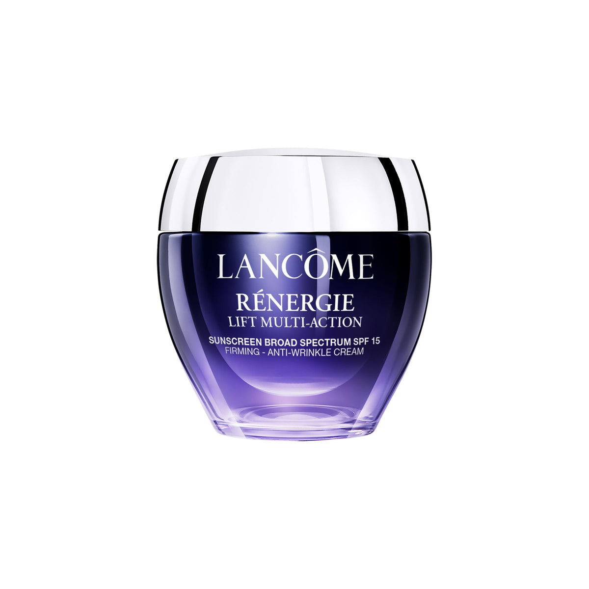 Lancôme Rénergie Lift Multi-Action SPF 15 cream on vanity shows lifting and firming benefits