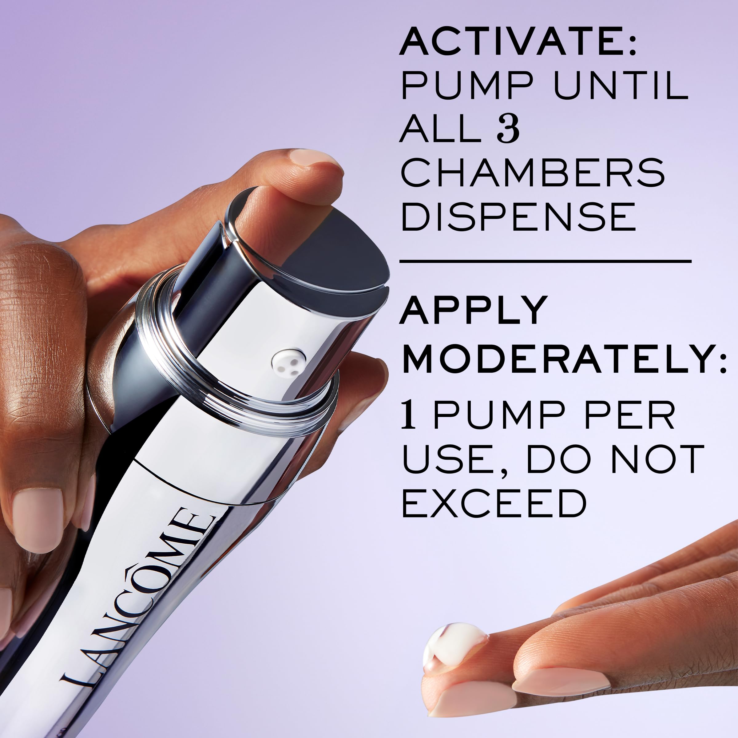 Lancôme Rénergie H.C.F. brightness close-up hints at brighter, even tone.