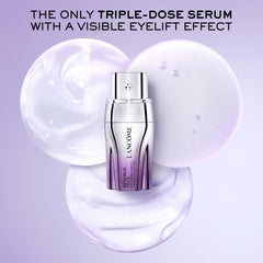 Lancôme Rénergie H.C.F. Triple Serum Eye close-up showing creamy texture ideal for de-puffing.