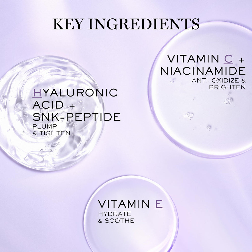 Lancôme Rénergie H.C.F. Triple Serum Eye results graphic showing improvements in eye area.