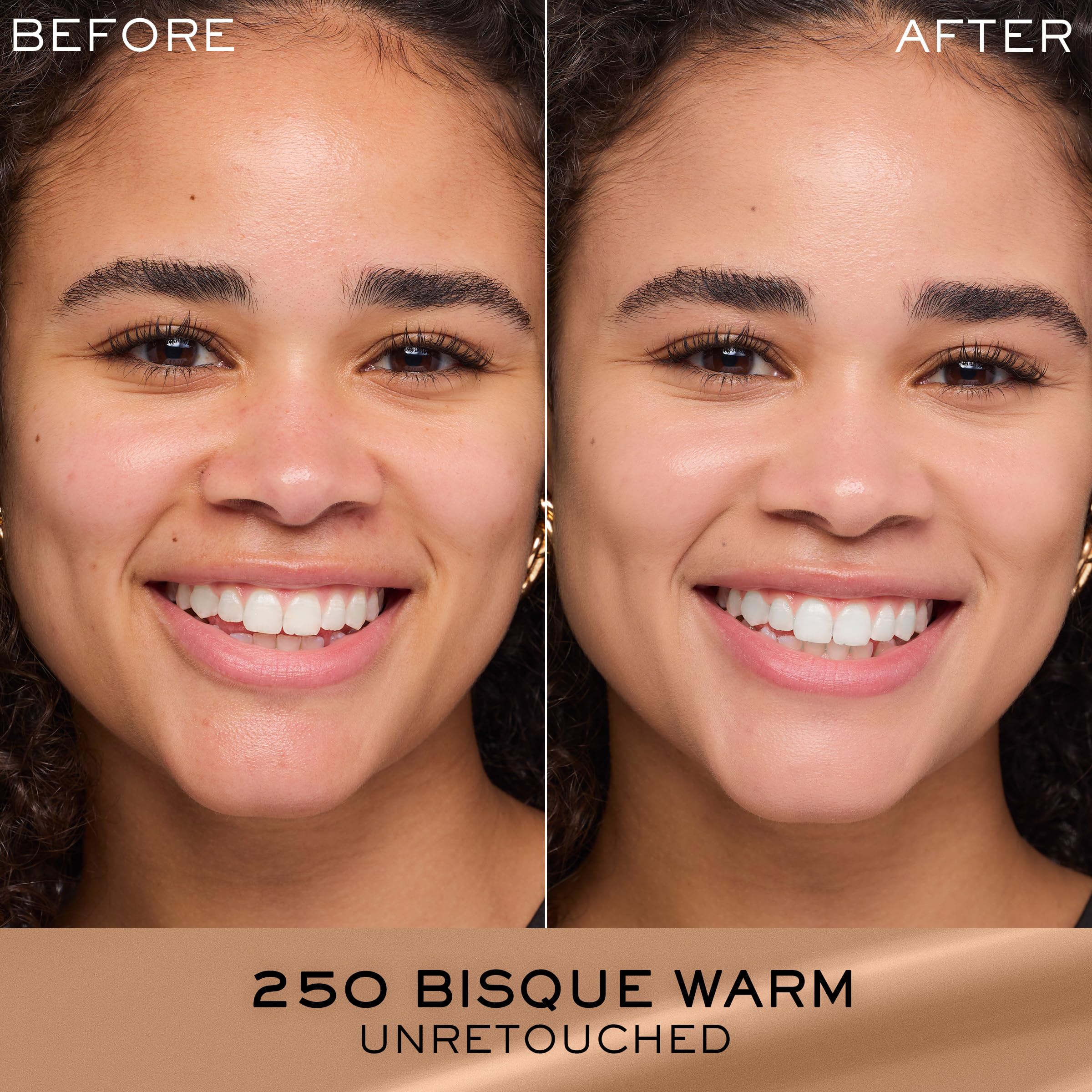 Lancome Renergie Lift Makeup glow-finish on skin emphasizes radiance and even tone