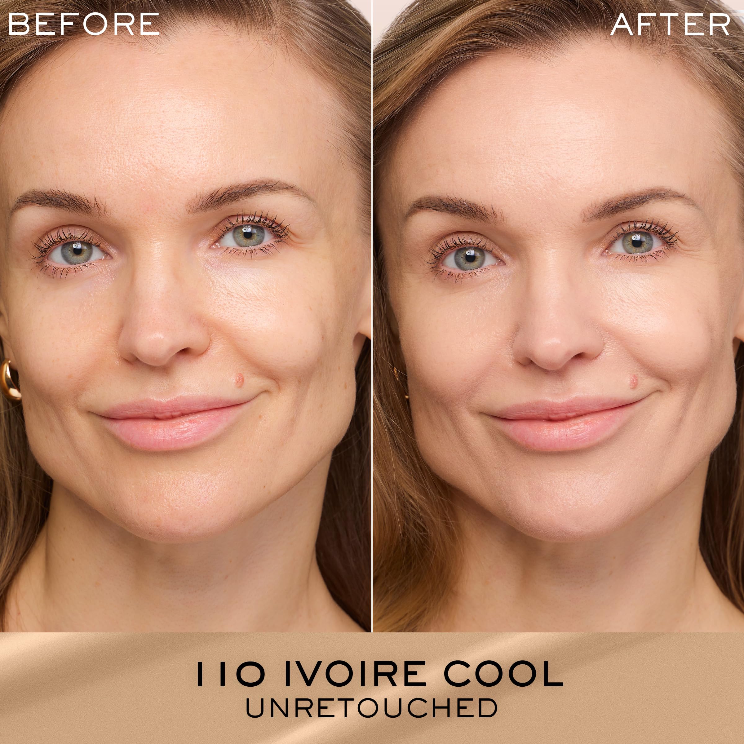 Lancôme Renergie Lift Makeup pump-dispense showing lightweight formula for comfortable wear.