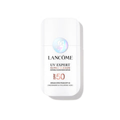 Lancôme Supra Screen SPF50 front packaging showcases elegant bottle and broad protection