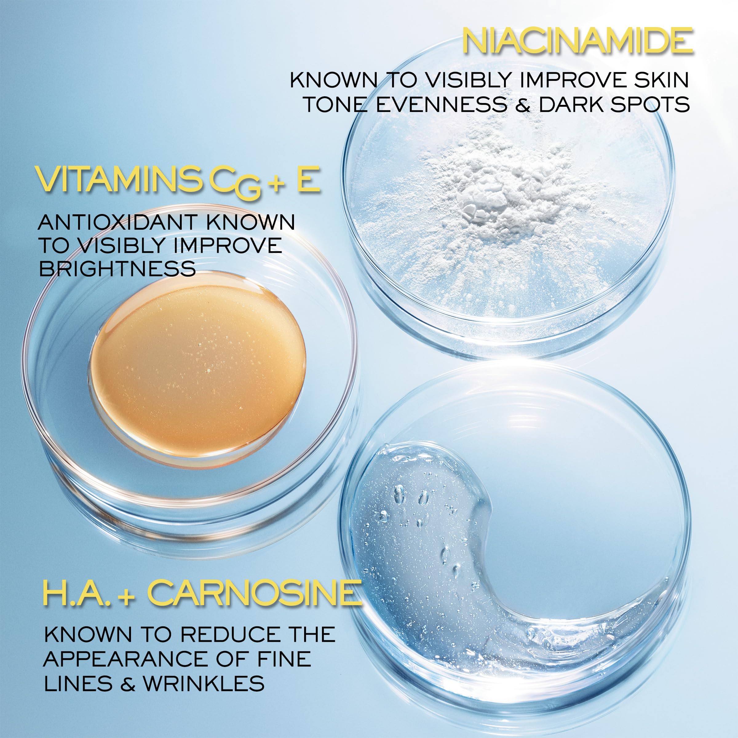 Lancôme Supra Screen SPF50 closeup shows niacinamide and vitamin cg ingredients