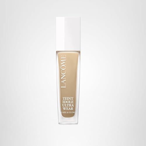 Lancôme Teint Idole all-skin-types bottle back displays dermatologist-tested noncomedogenic formula.