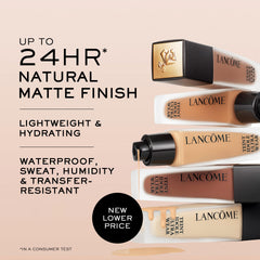 Lancome Teint Idole Ultra Wear arm swatch demonstrates medium olive skin with neutral-peach undertones.