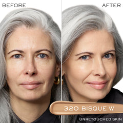 Lancôme Teint Idole Ultra Wear concealer 320 Bisque Warm swatch under-eye brightening
