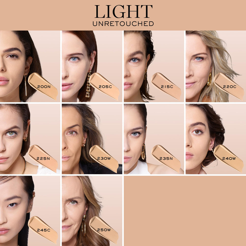 Lancôme Teint Idole Ultra Wear non-comedogenic swatch suited for sensitive skin.