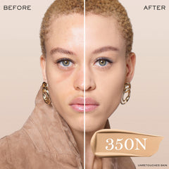 Lancome Teint Idole Ultra Wear pump application illustrates easy buildable coverage.