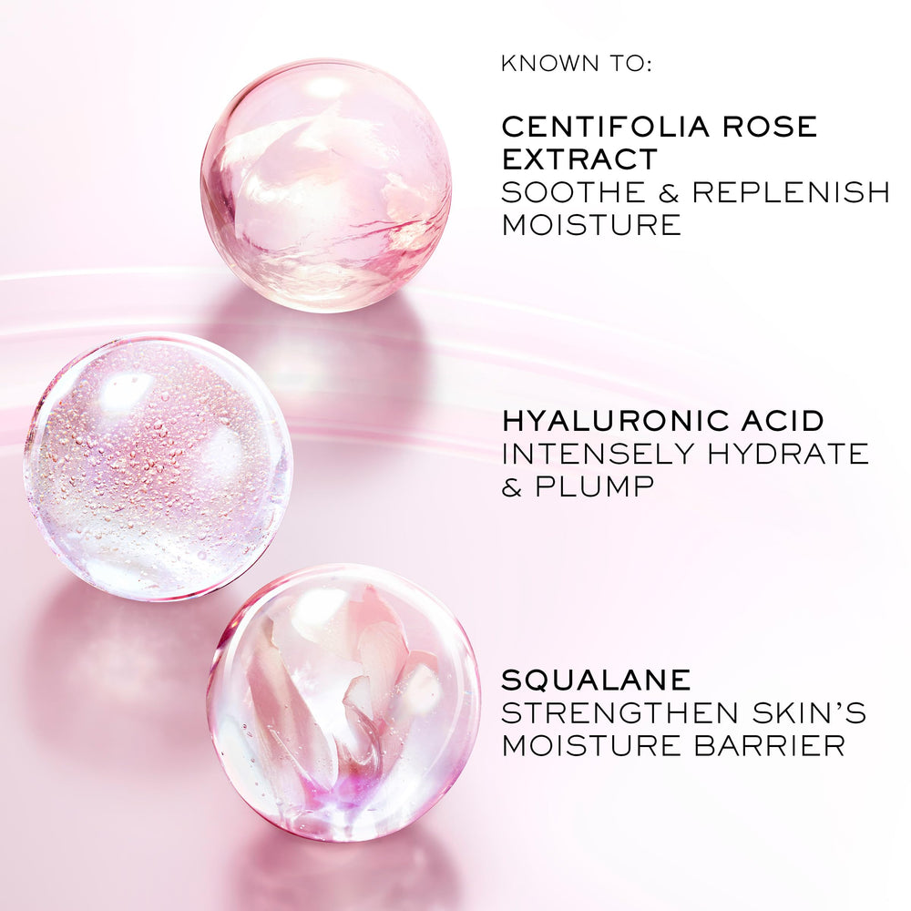 Lancôme Tonique Confort cap and pump highlight premium packaging and precise dosing.