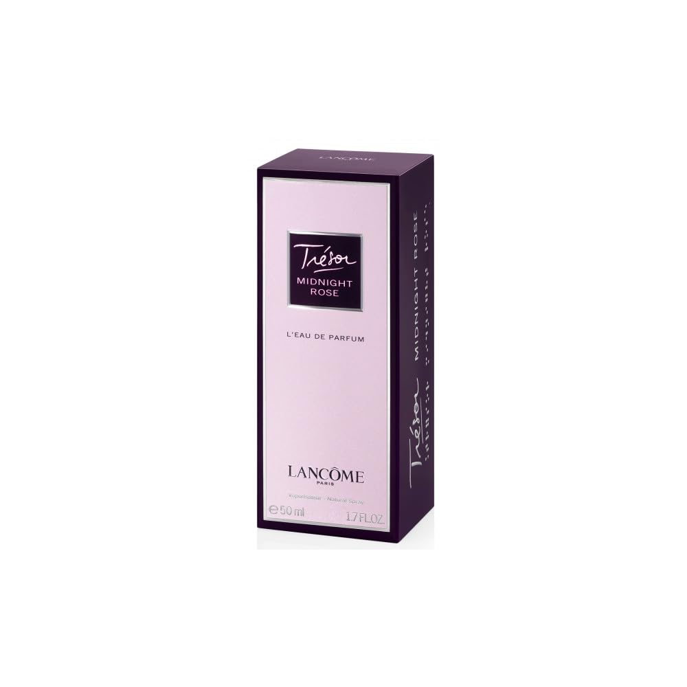 Lancôme Trésor Midnight bottle sideview highlights elegant silhouette ideal for special occasions.