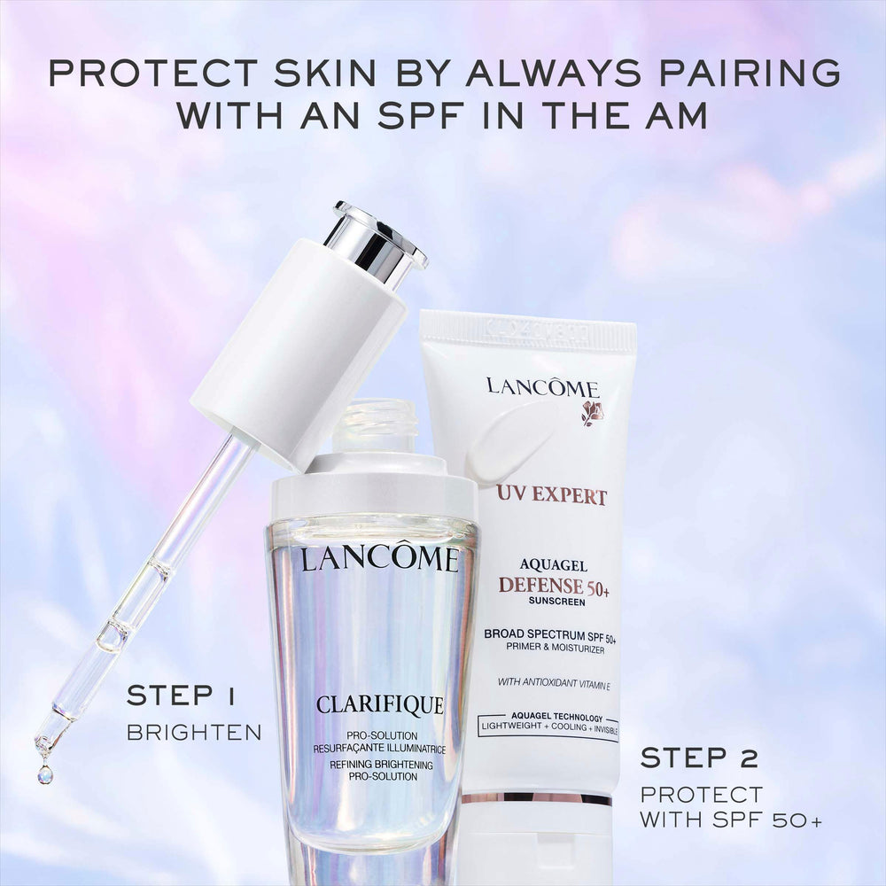 Lancôme UV Expert Defense Vitamin E enriched formula for antioxidant support.