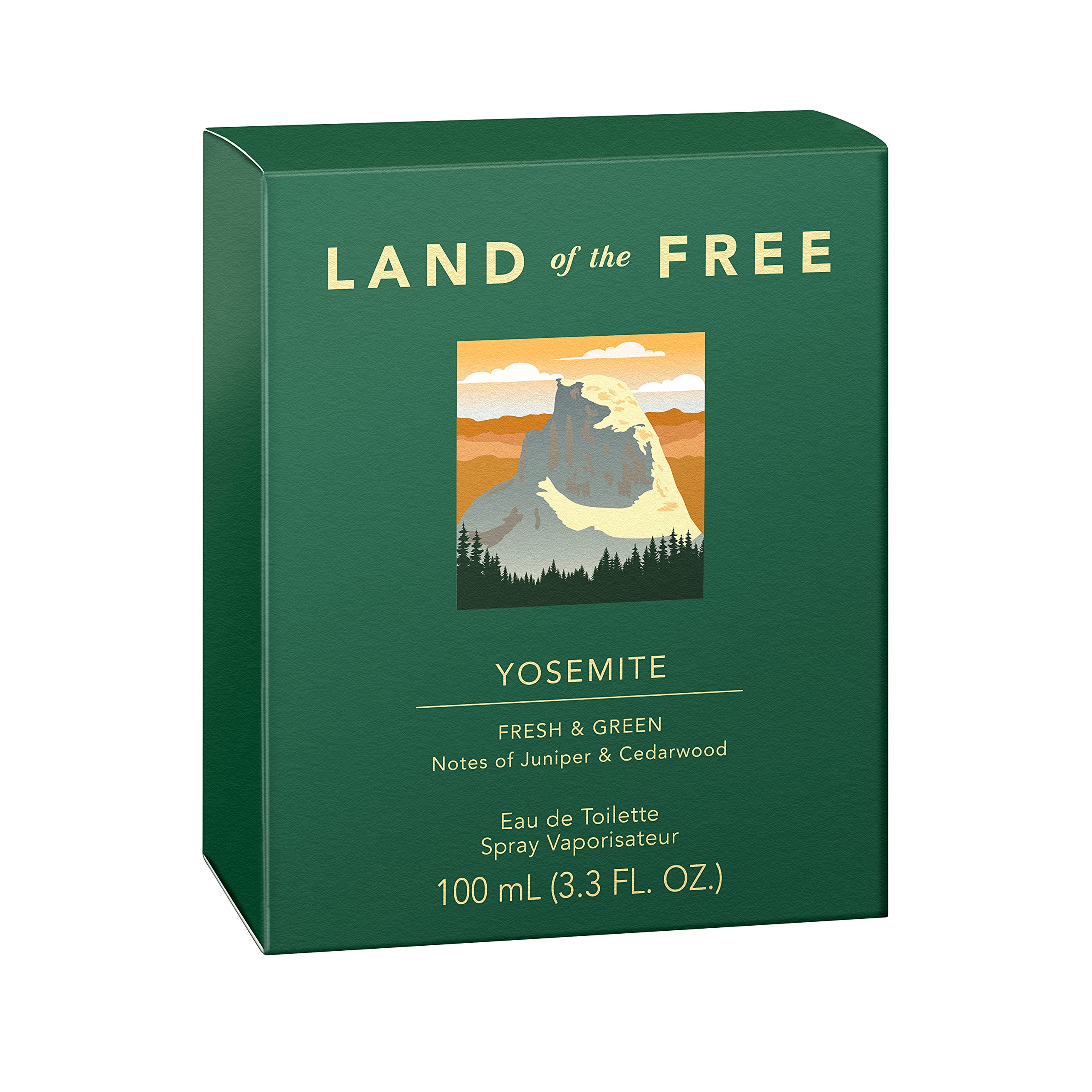 Land of the Free Yosmite cap closeup emphasizes premium presentation and scent longevity