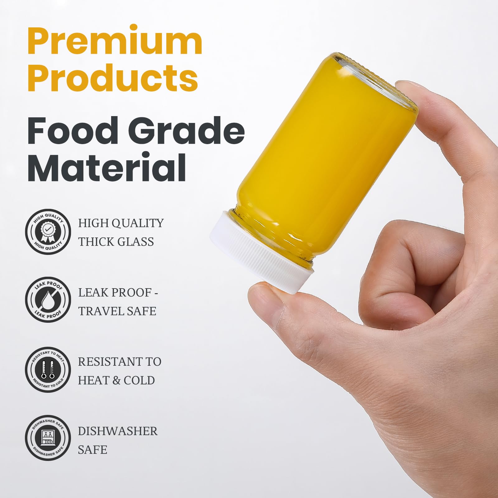 LANDNEOO airtight cap bottle—no leaks during transit or pantry storage.