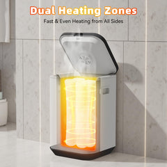 LANDNOR Towel Warmer Bucket LCD timer display with customizable 20/30/60 minute sessions.