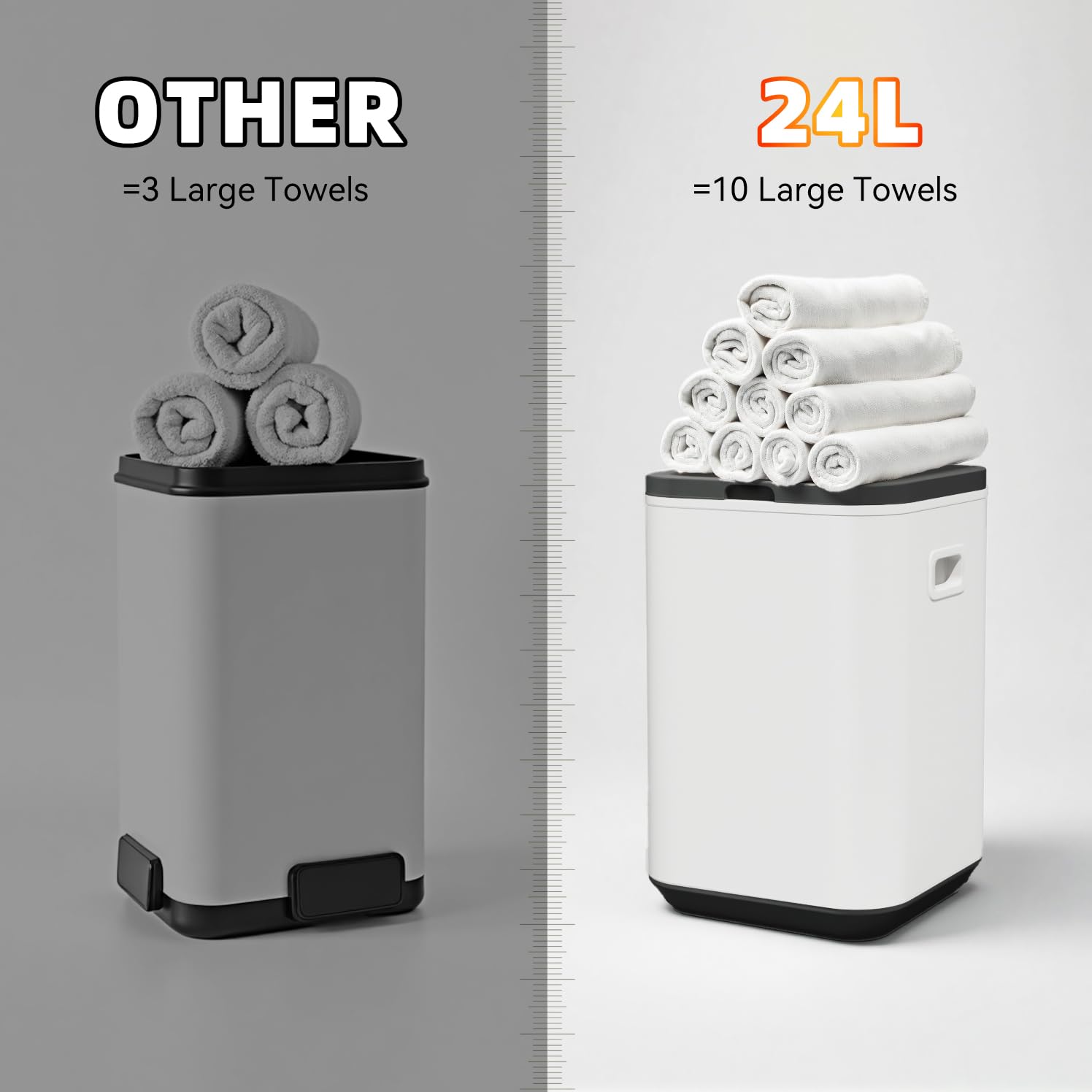LANDNOR Towel Warmer Bucket removable hooks and child lock enhance family-friendly use.