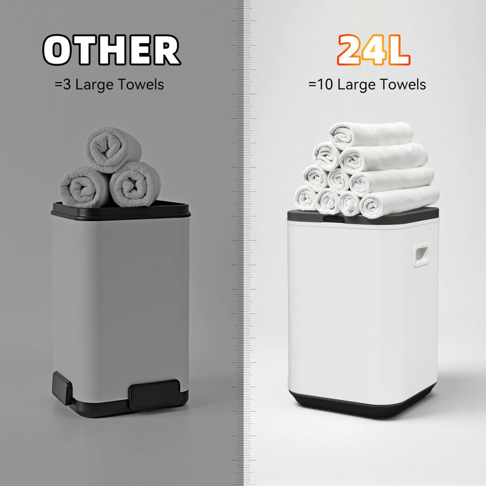 LANDNOR Towel Warmer Bucket removable hooks and child lock enhance family-friendly use.