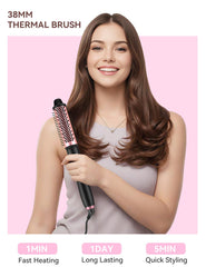 LANDOT 5-in-1 curling wand 9-19mm tapered barrel for defined spirals.