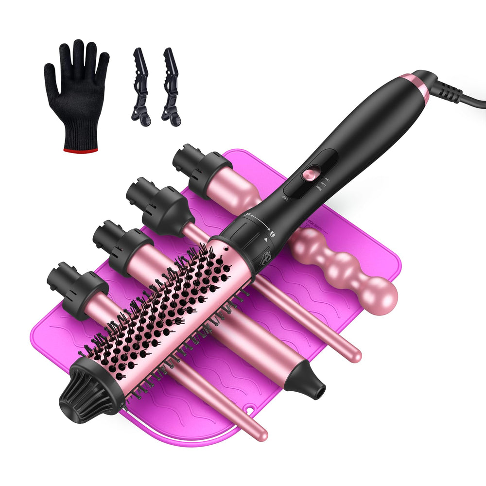 LANDOT 5-in-1 curling wand global voltage for travel styling.