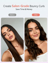 LANDOT 8-temperature curl iron heats in 30 seconds for customizable styles.