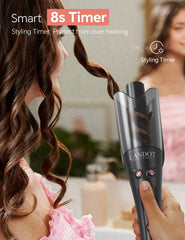 LANDOT ceramic-tourmaline plates reduce frizz and add shine