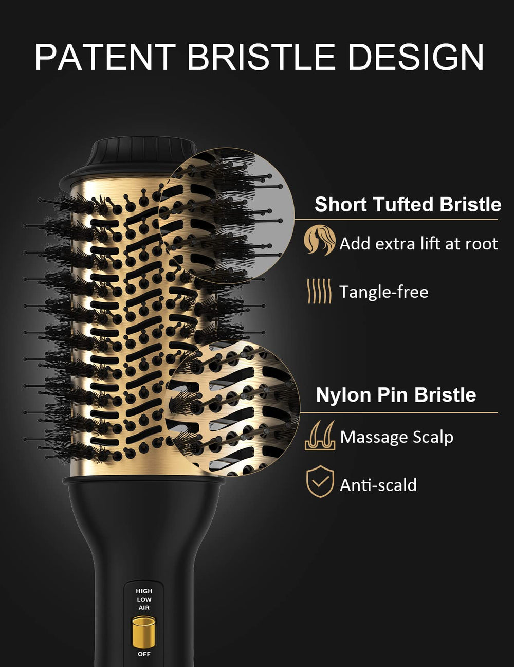 LANDOT close-up shows lightweight design aiding easy maneuverability during styling.